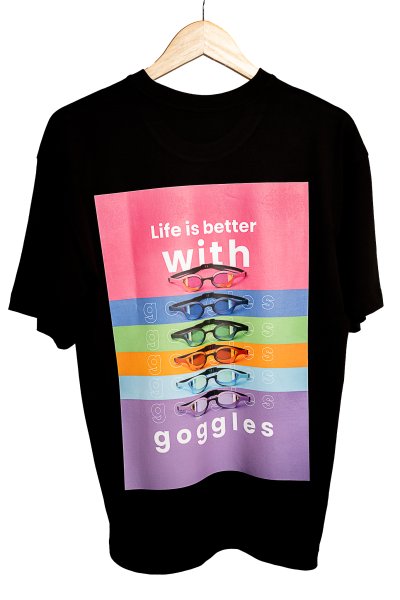 Tričko Life is better with goggles